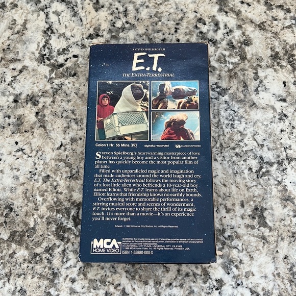 E.T. The Extra Terrestrial 1982 A Steven Spielberg Film VHS 1988 Universal Seal - Picture 4 of 7